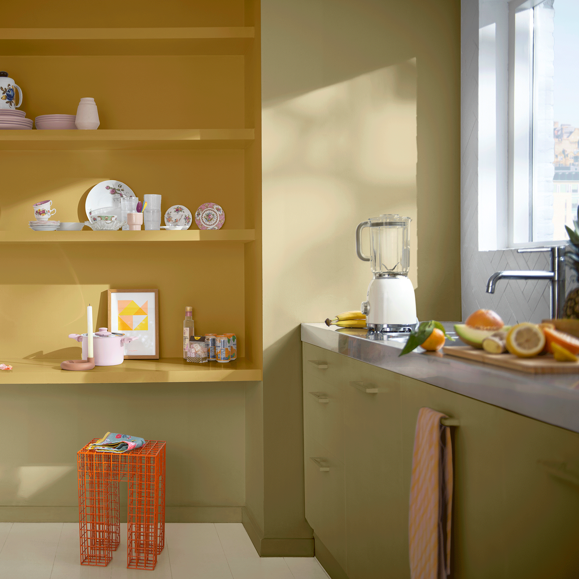 Dulux wild wonder in a kitchen