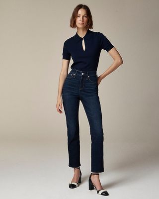 Curvy Cropped Kickout Jean in 2003 Super-Stretch