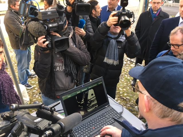 UCI techs show media the new motor-detecting technology