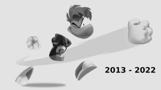 Rayman in black and white 