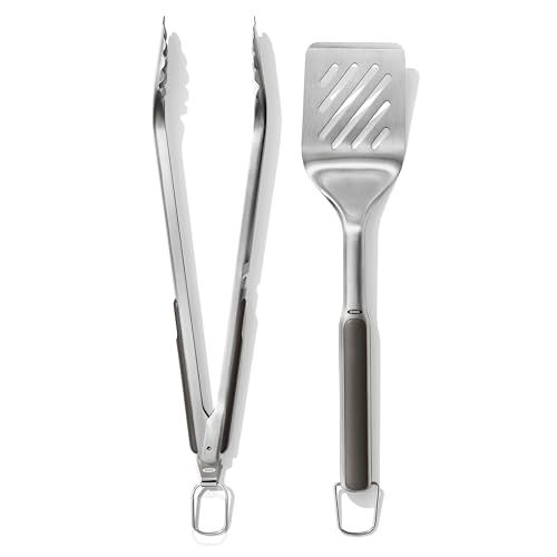 Outdoor Grilling Turner and Tongs Set