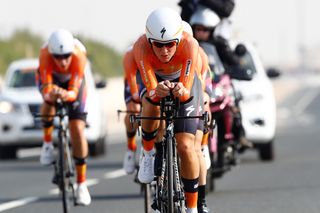 Boels Dolmans en route to the win at the Worlds TTT