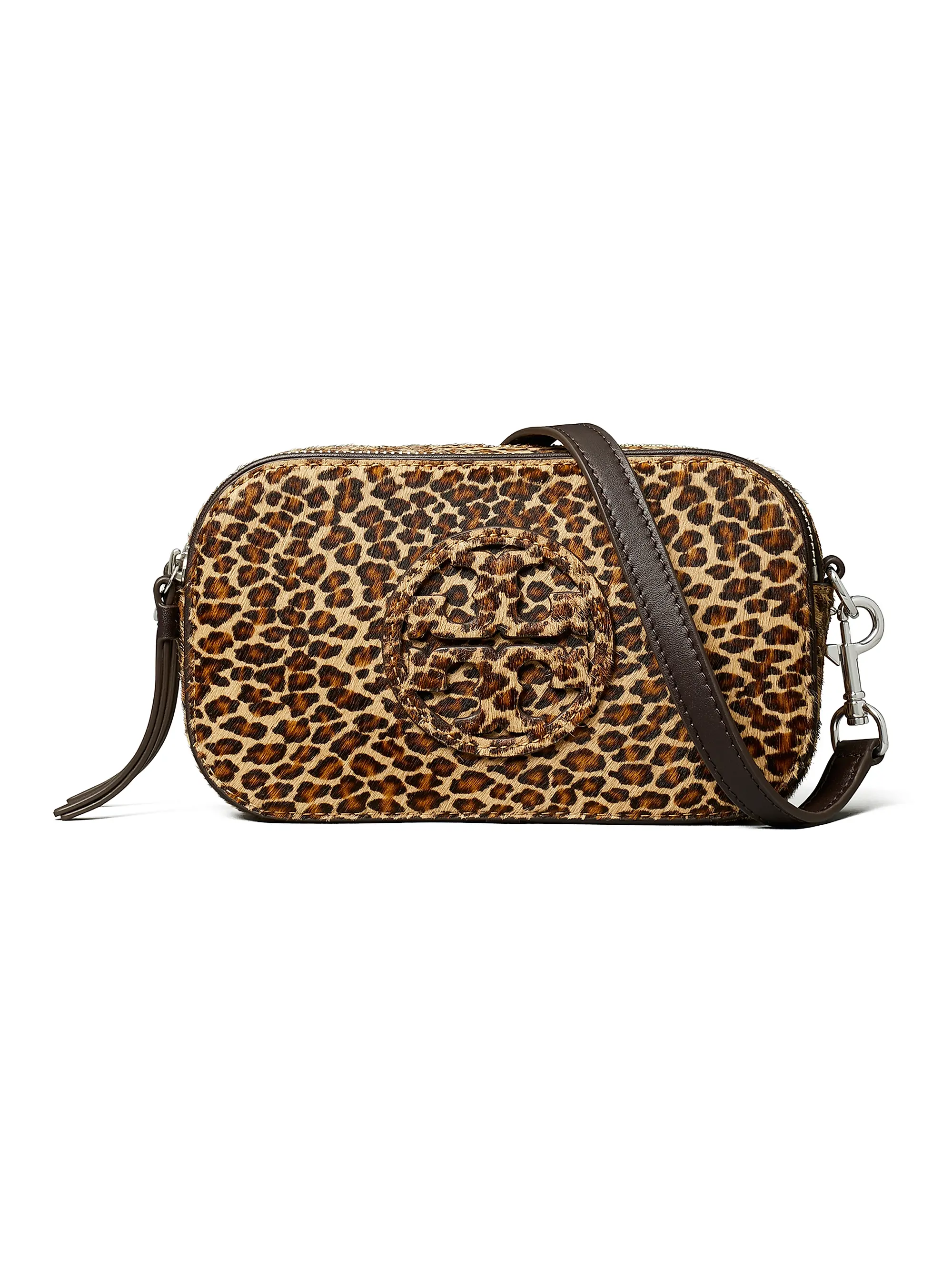 Miller Leopard-Print Calf Hair Crossbody Bag