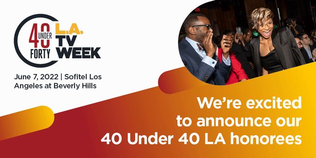 40 Under 40 2022 L.A. TV Week logo