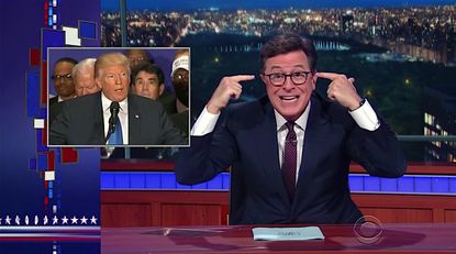 Stephen Colbert loses his mind over Donald Trump birther revisionism