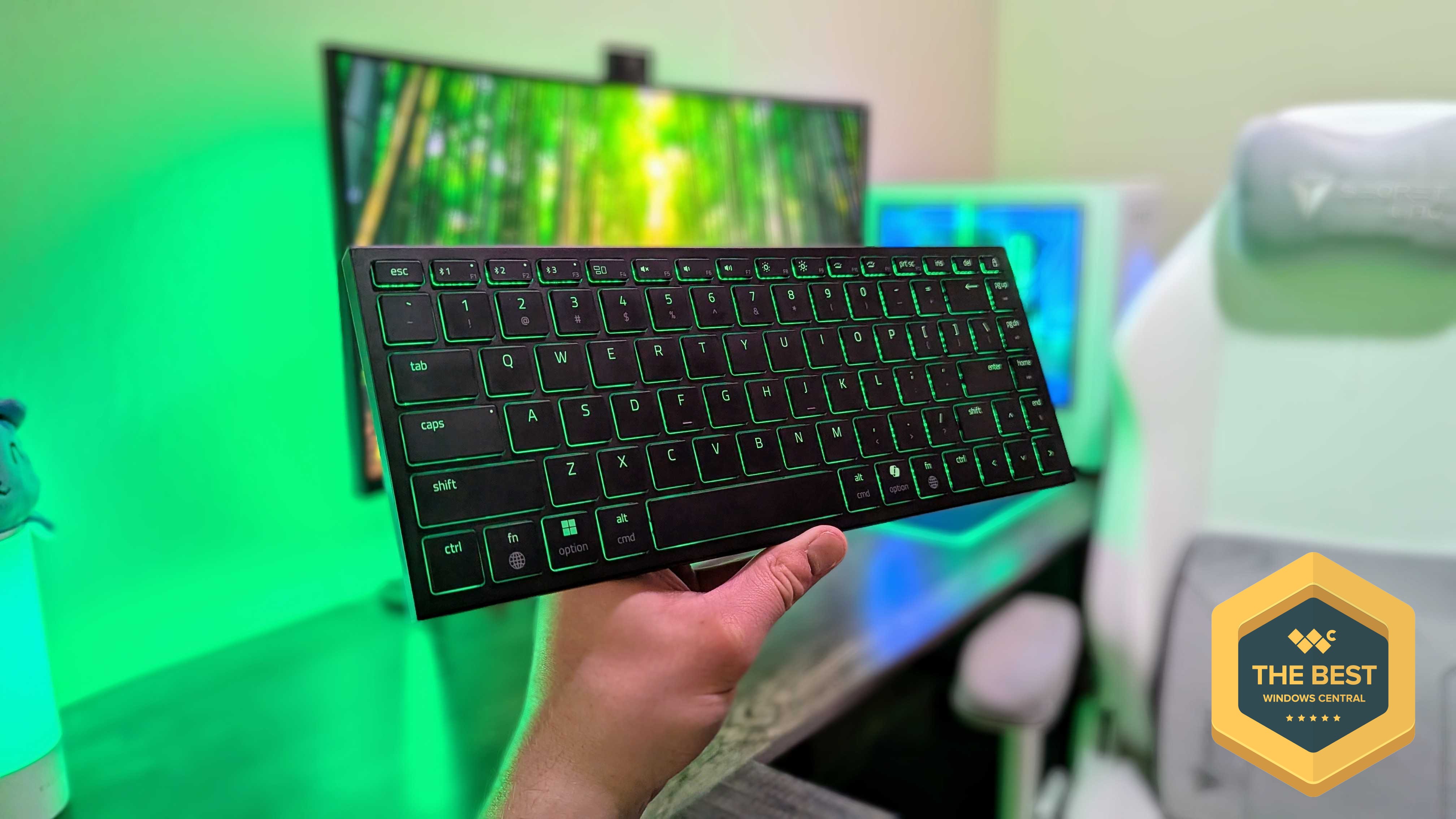 Image of the Razer Joro wireless gaming keyboard.