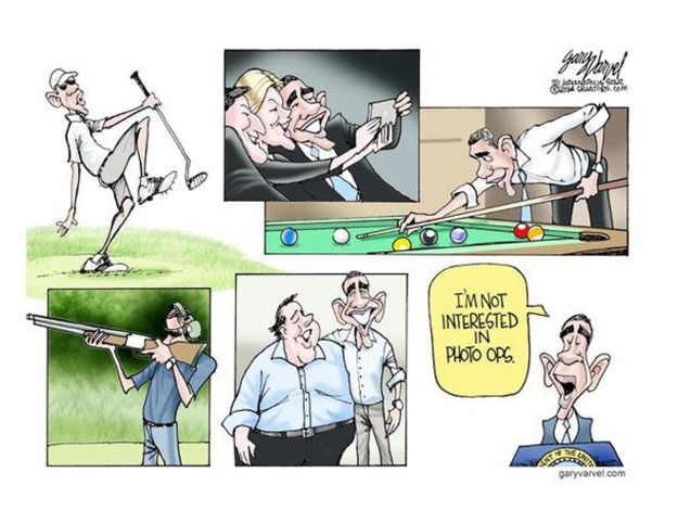 Obama cartoon politics polls