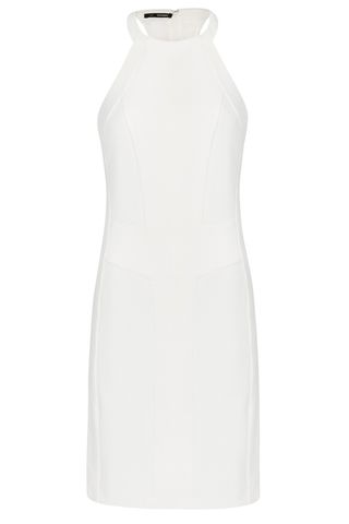 Mango Fitted White Textured Dress, £44.99