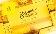 Absolute Collagen Logo placed over some products