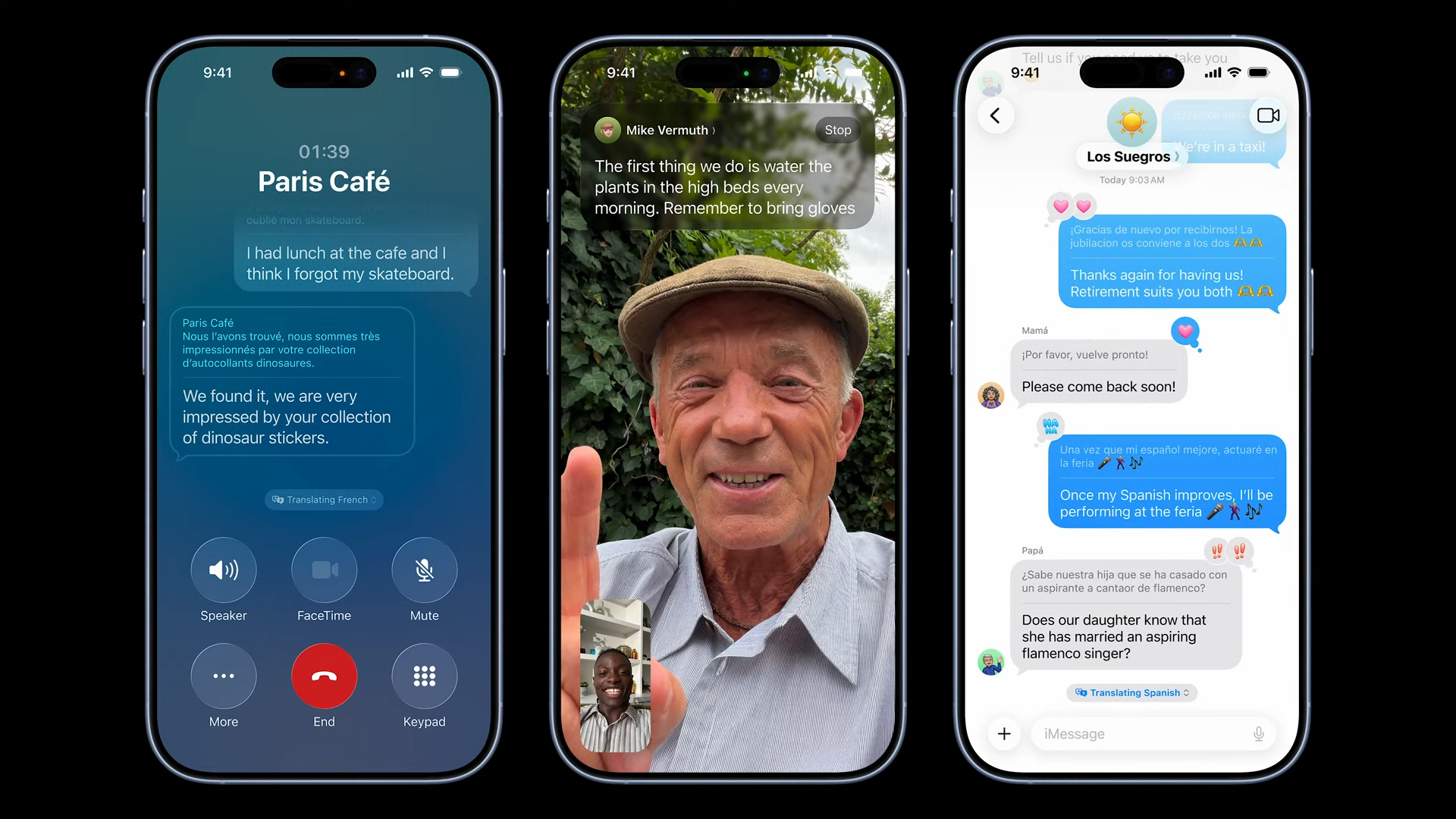 Live translation on iPhone 17
