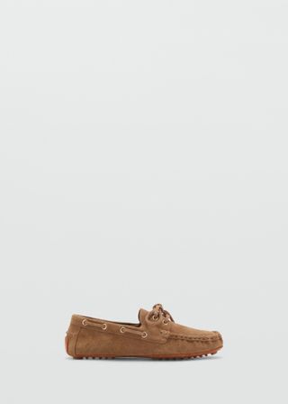 MANGO, Suede Boat Shoes With Laces - Women | Mango Usa