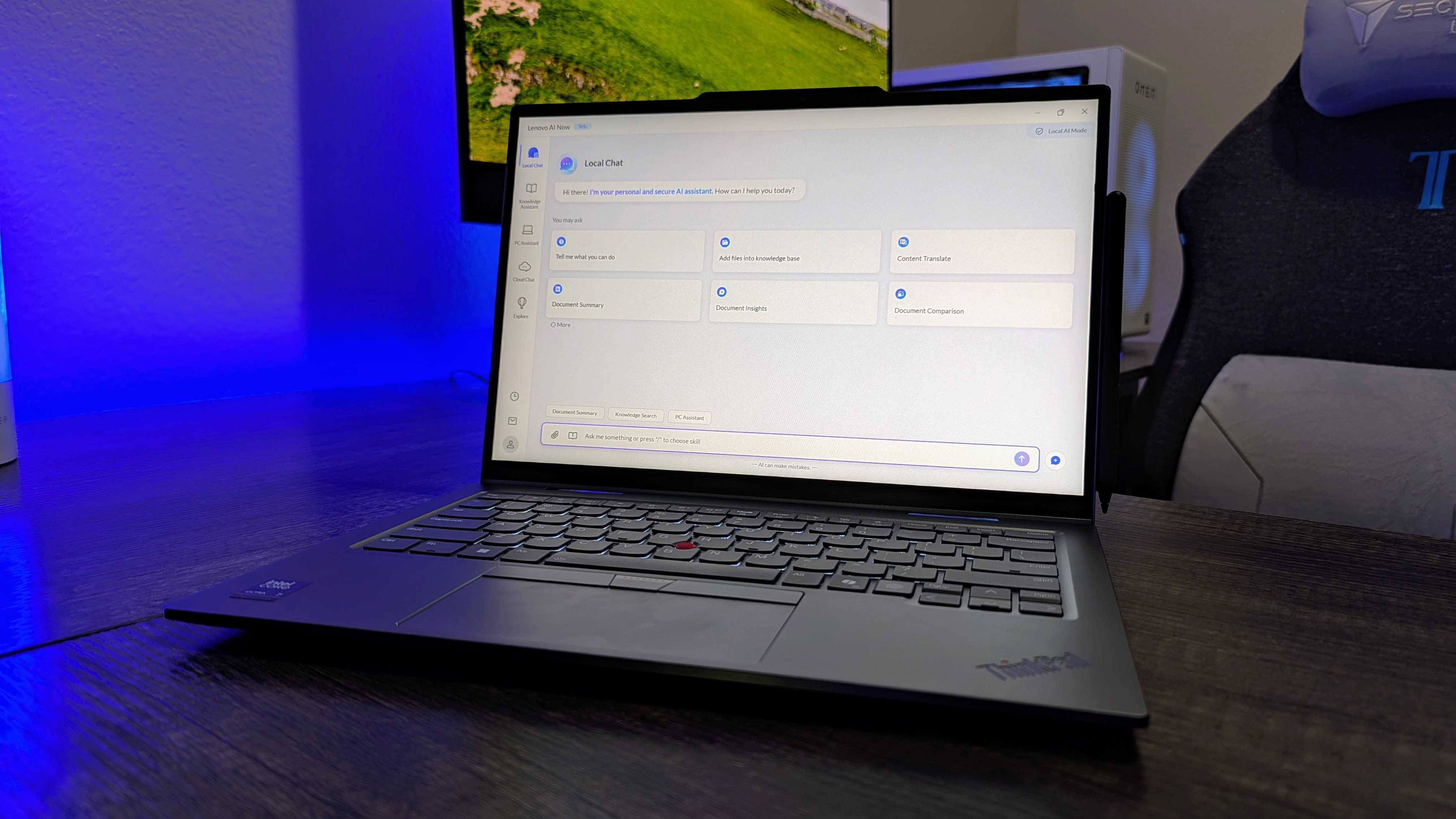Image of the Lenovo ThinkPad X1 2-in-1 (Gen 10) Aura Edition.