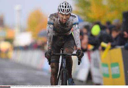 Mathieu Van Der Poel at the finish