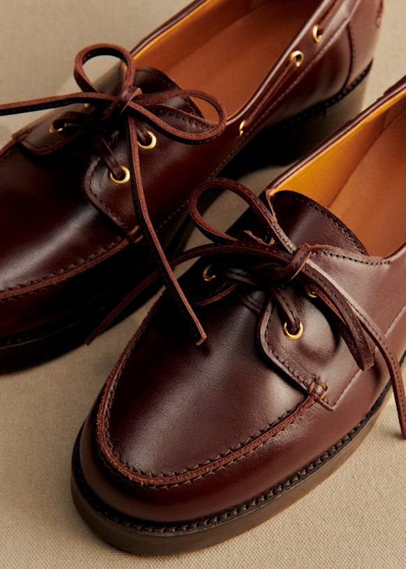 Caroline Loafers - Glossy Chocolate - Bovine Leather - S&amp;eacute;zane