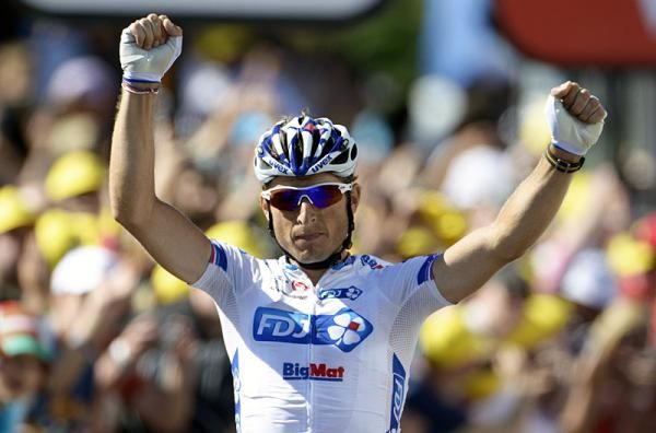 For the second time in three years, Pierrick F&eacute;drigo (FDJ-BigMat) won a Tour de France stage from a break in Pau.