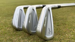 Photo of three of the Mizuno Pro S3 Irons