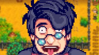 A Stardew Valley character