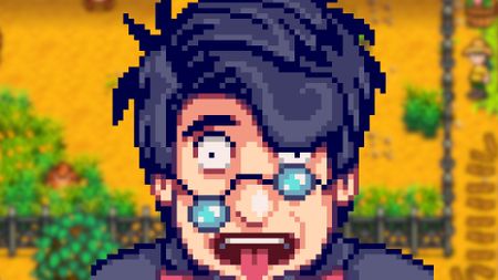 A Stardew Valley character