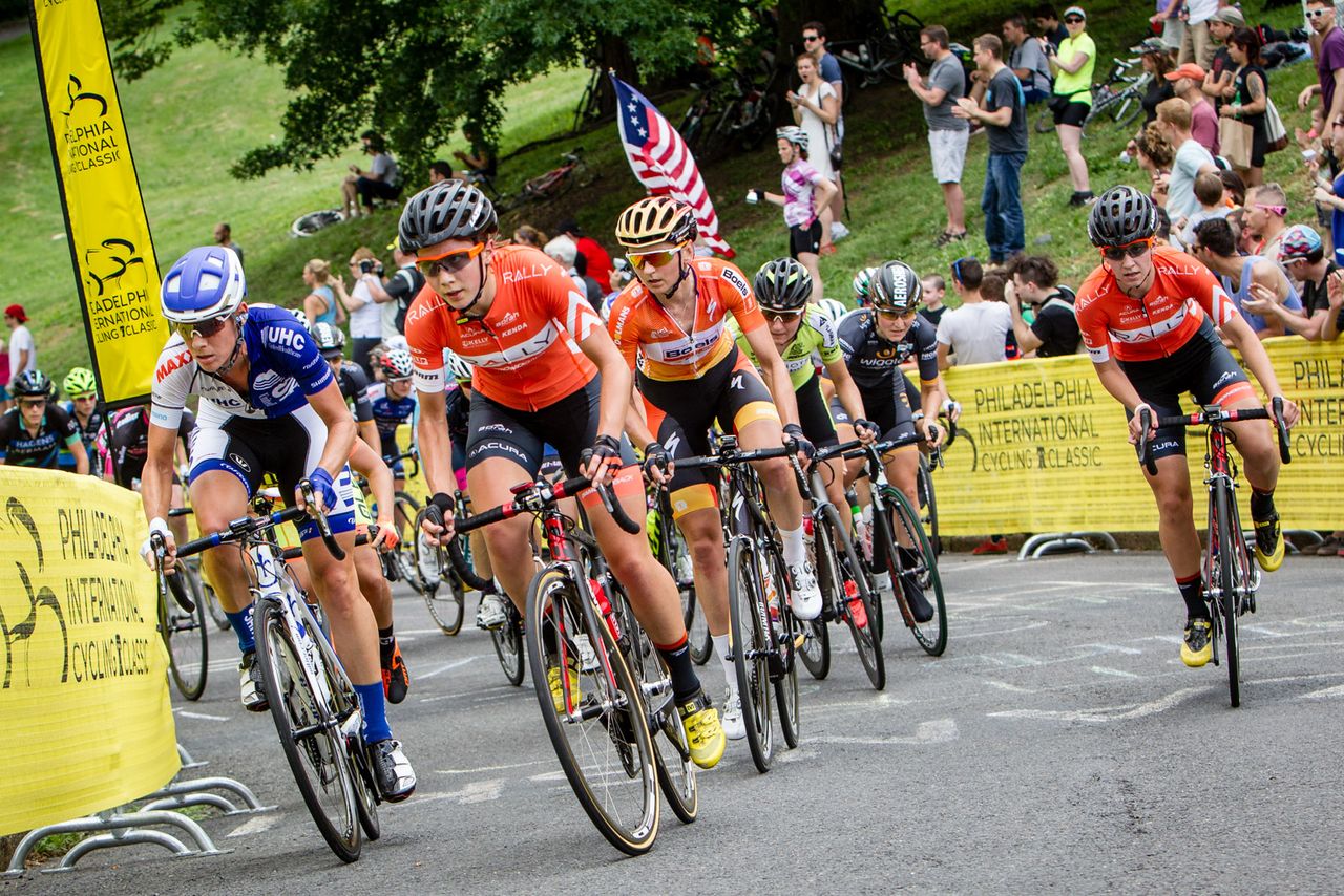 The women's field hits Lemon Hill