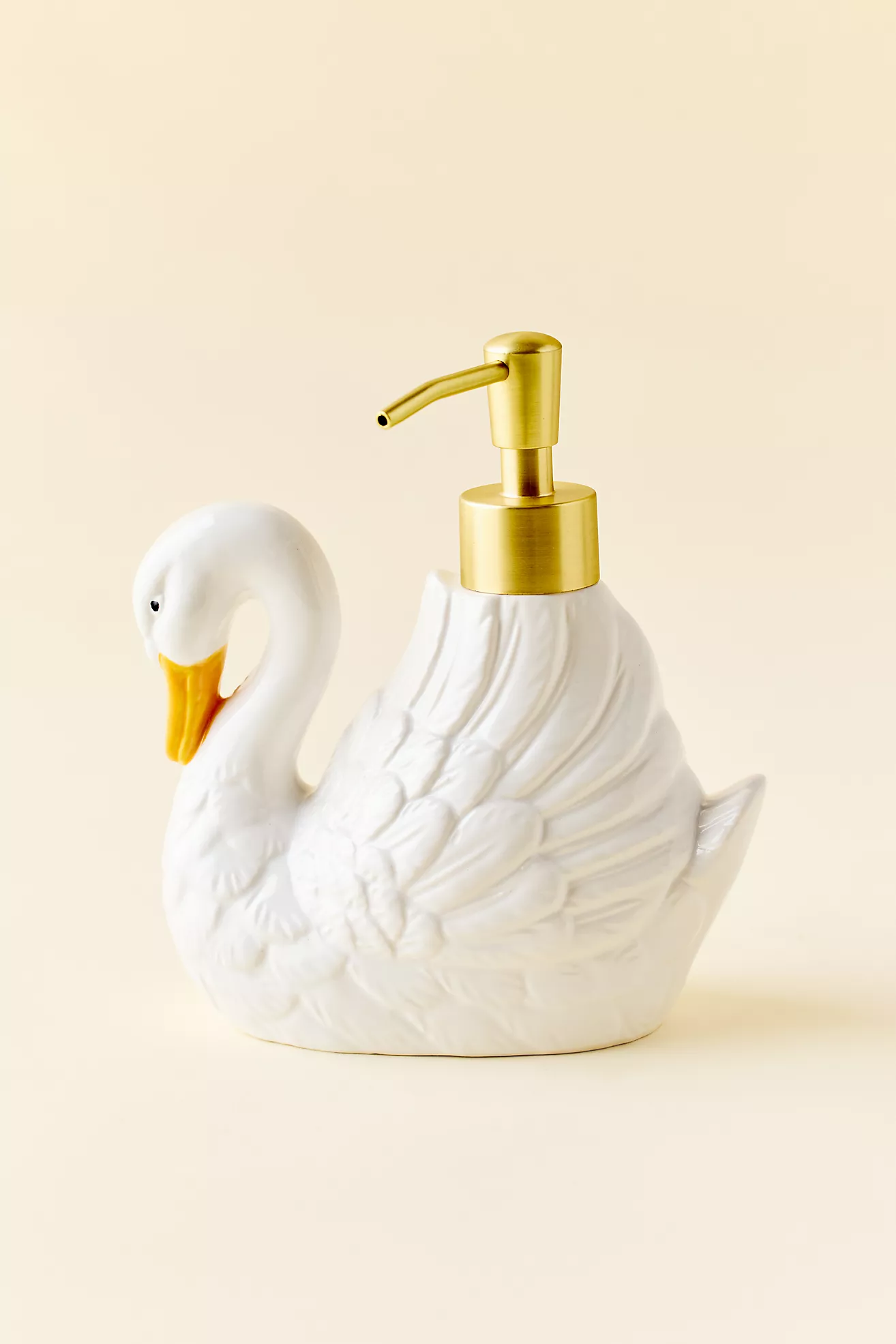 Swan Shaped Ceramic Soap Dispenser