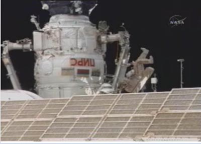 Orbital Finale: ISS Spacewalkers Free Stuck Cargo Ship Antenna