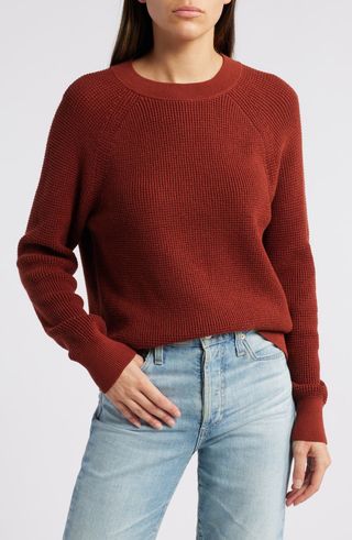 Thermal Knit Cotton Sweater