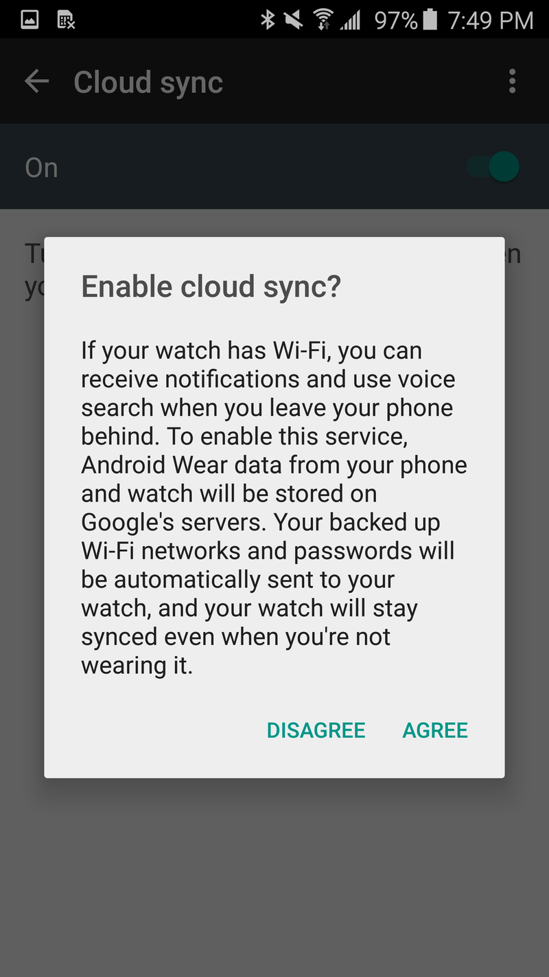 Android Wear companion app