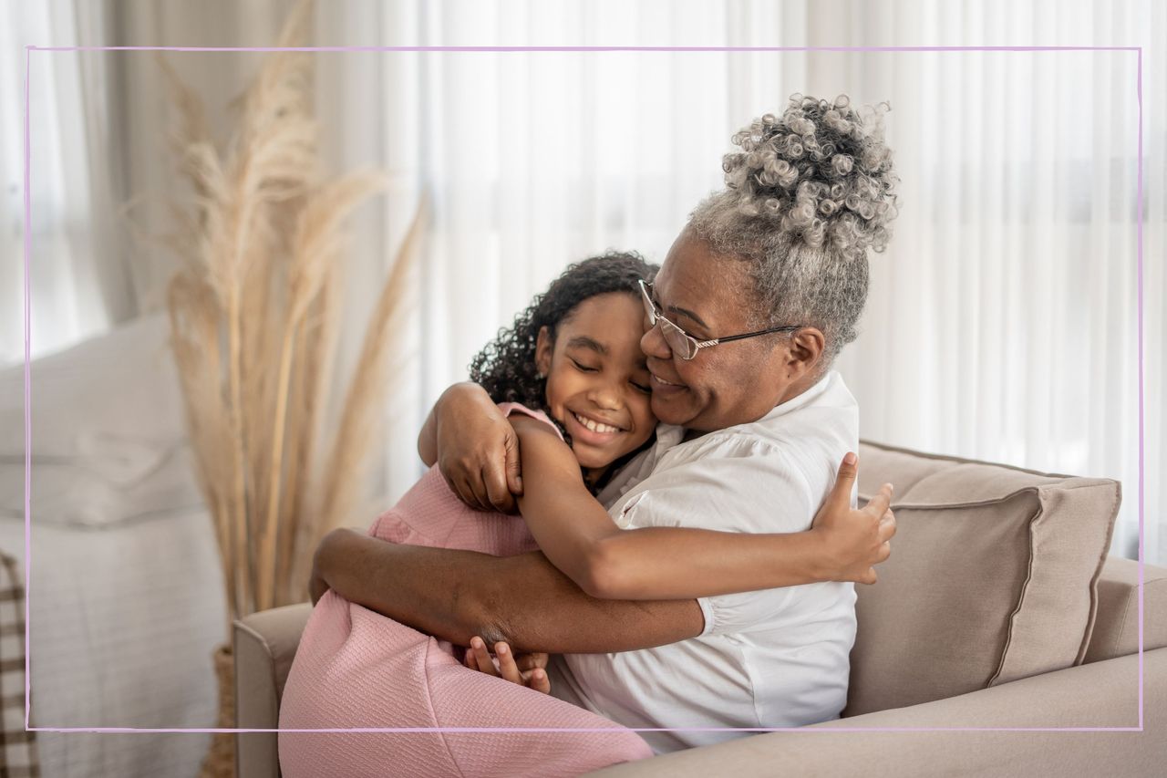 Grandma with her granddaughter 