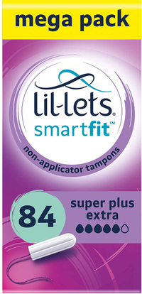 Lil-Lets Non-Applicator Super Plus Extra Tampons - 84 pack | £10.26, Amazon