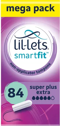 Lil-Lets Non-Applicator Super Plus Extra Tampons - 84 pack | £10.26, Amazon