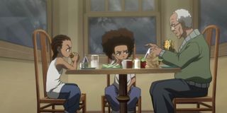 The Boondocks screencap featuring Regina King and John Witherspoon