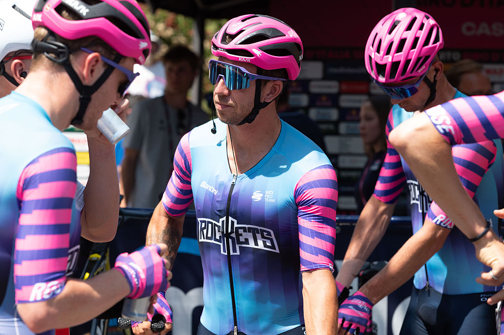 Dylan Groenewegen of UNIBET ROSE ROCKETS during the 17th stage of the Giro d'Italia 2026 starting in Cassano d'Adda, Milan, Italy, on May 27, 2026. (Photo by Silvia Colombo/NurPhoto)