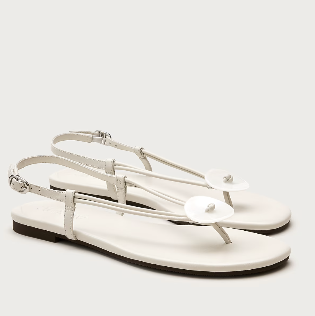 J Crew, Audrey Paillette Slingback Sandals (Were $168)