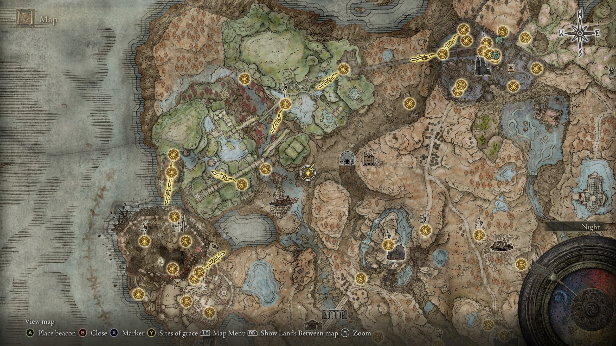 Elden Ring Shadow of the Erdtree map fragments - Rauh Ruins location