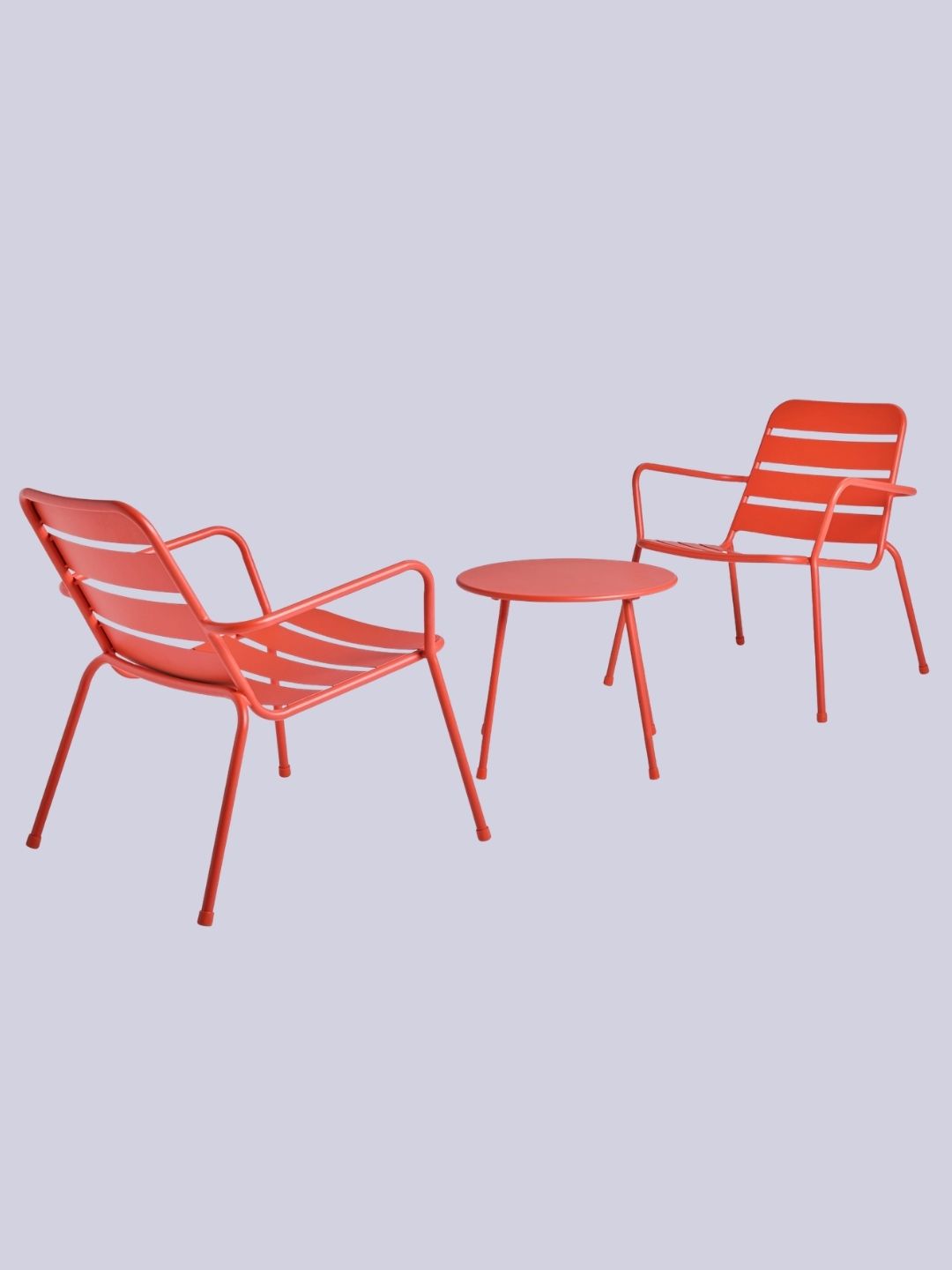 Habitat, Habitat Annika 2 Seater Metal Garden Bistro Set - Red