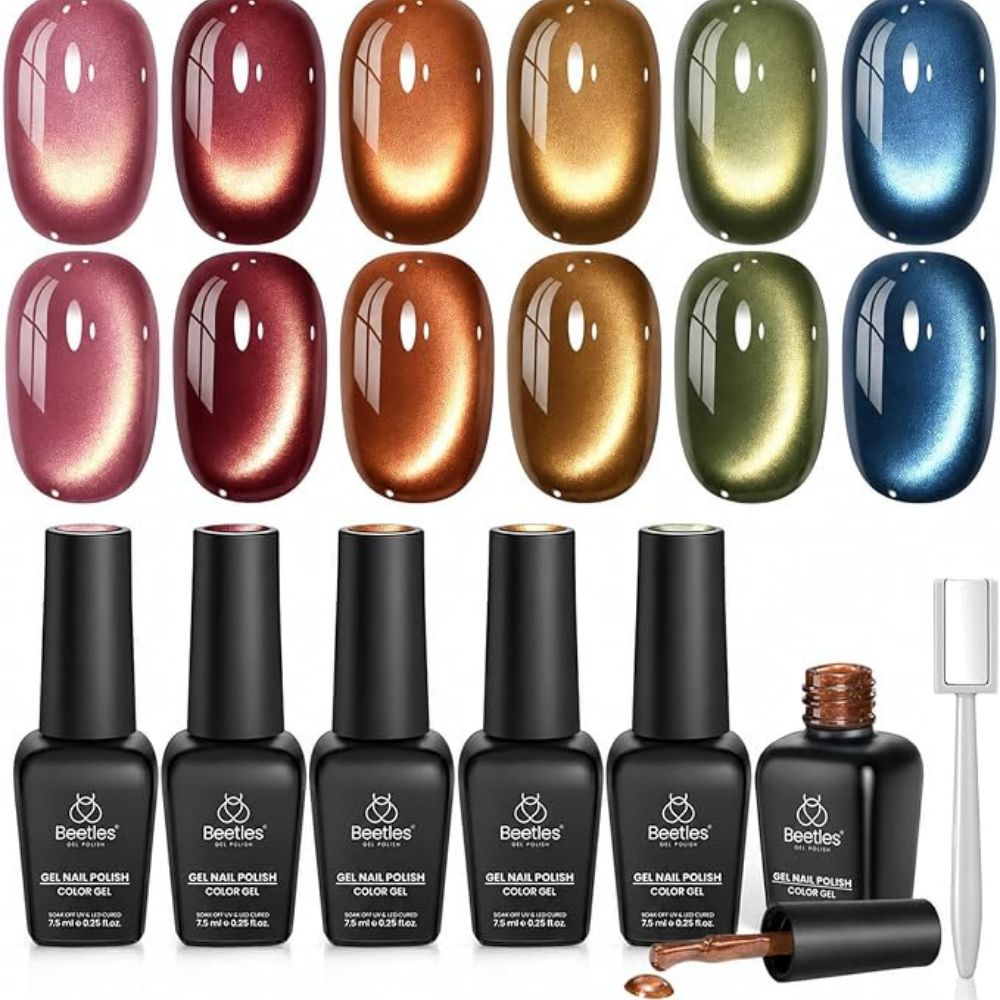 Beetles , Golden Mirage Cat-Eye Gel Nail Polish Set