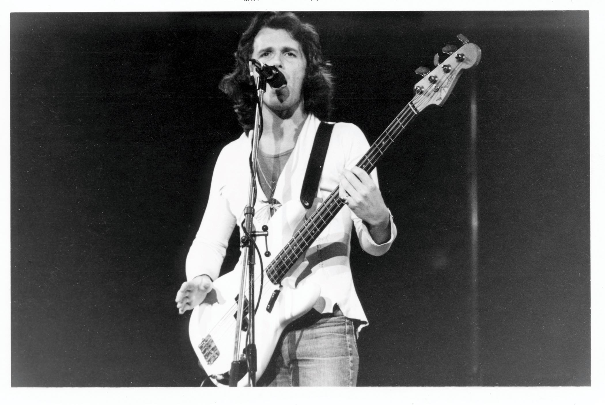 King Crimson's John Wetton performing in Detroit in 1974