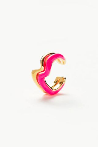 Missoma ear cuff squiggle pink
