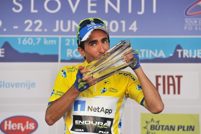 Tiago Machado (NetApp-Endura) wins the overall title at Tour de Slov&eacute;nie