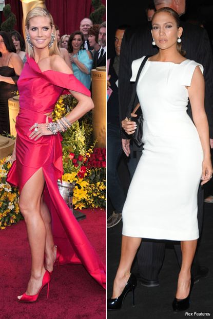 Heidi Klum, Jennifer Lopez - Roland Mouret - Fashion - Marie Claire