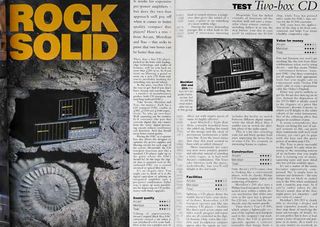 Page from What Hi-Fi? magazine featuring the Meridian 200/203 DAC