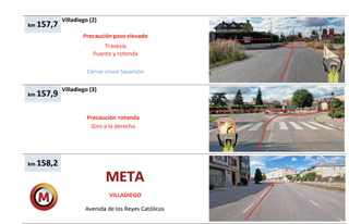 Images from the technical guide of Vuelta a Burgos warned teams and riders of the speed bump at 500m to go