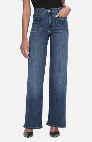 Le Slim Palazzo Pocket Wide Leg Jeans