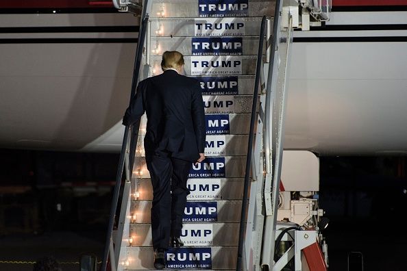 Donald Trump unexpectedly flew to New York last night.