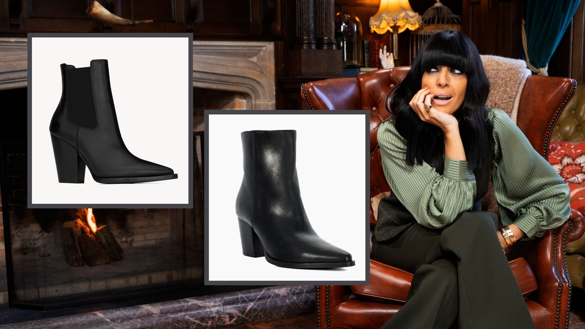 lookalike boots for Claudia Winkleman's YSL chelsea boots