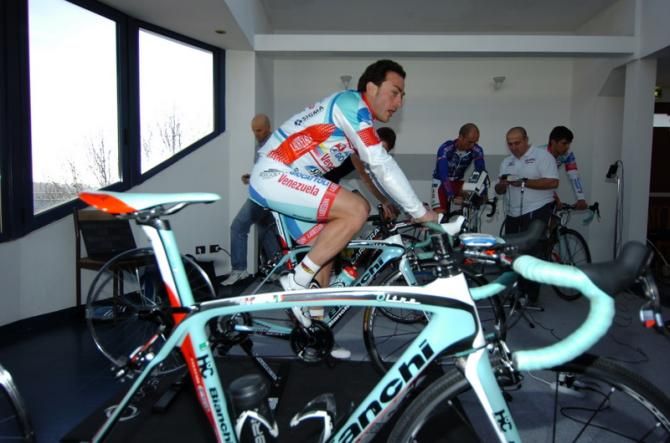 Gavazzi warms up ahead of some effort testing