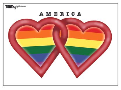 Editorial cartoon Marriage equality
