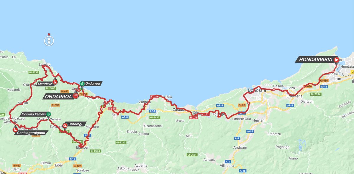 Maps and profiles for the 2021 Itzulia Basque Country