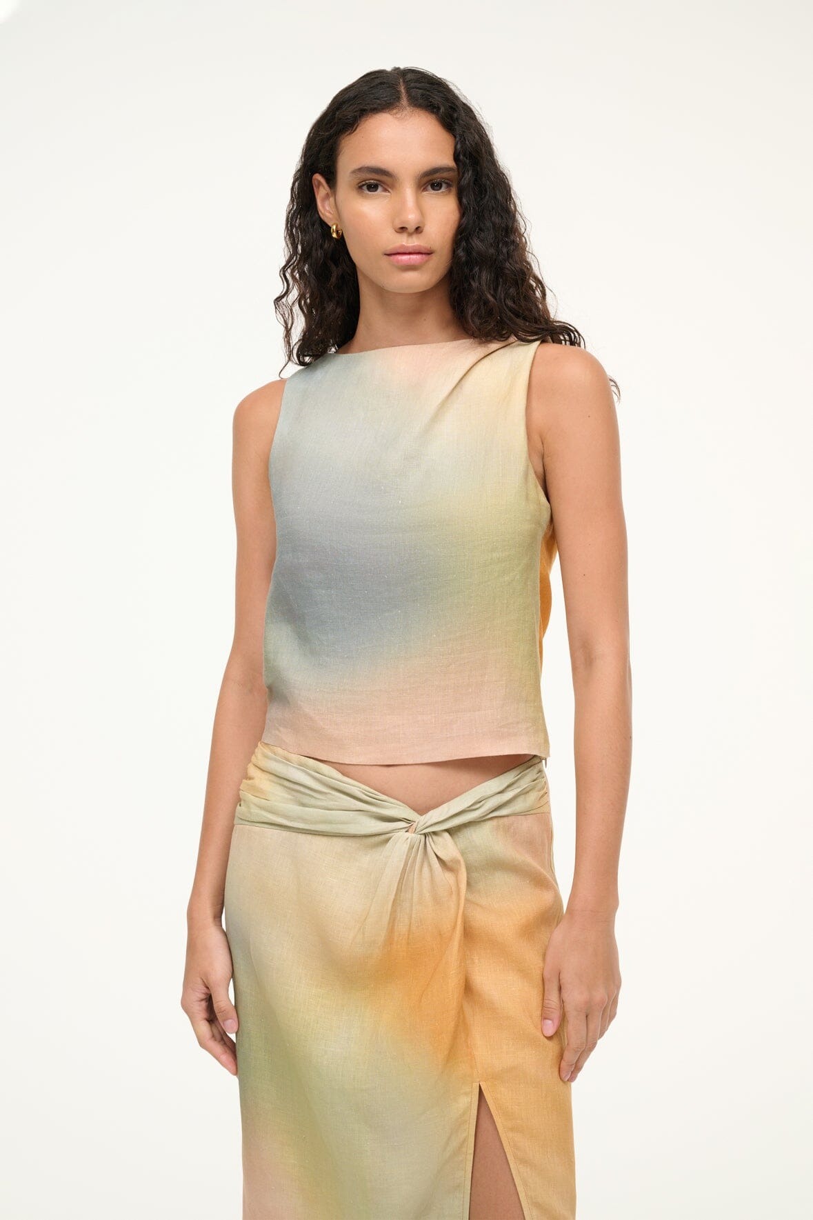 Staud, Boa Linen Top