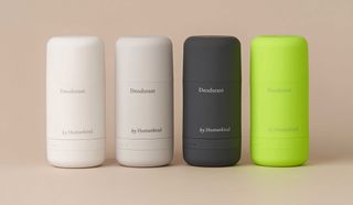 Humankind deodorant in four colours